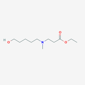 molecular formula C11H23NO3 B2361704 Ethyl 3-[(5-hydroxypentyl)(methyl)amino]propanoate CAS No. 37947-15-2
