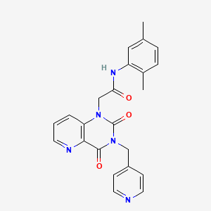 molecular formula C23H21N5O3 B2361789 N-(2,5-dimethylphenyl)-2-(2,4-dioxo-3-(pyridin-4-ylmethyl)-3,4-dihydropyrido[3,2-d]pyrimidin-1(2H)-yl)acetamide CAS No. 941953-47-5