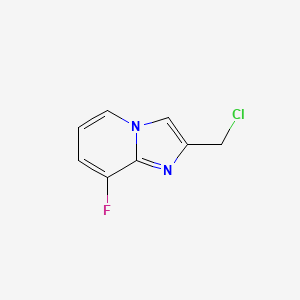 molecular formula C8H6ClFN2 B2361858 2-(Chloromethyl)-8-fluoroimidazo[1,2-a]pyridine CAS No. 1020035-40-8
