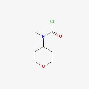 B2361876 N-methyl-N-(oxan-4-yl)carbamoyl chloride CAS No. 220641-84-9