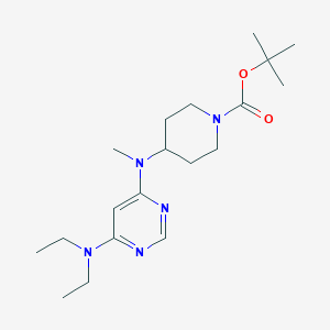 molecular formula C19H33N5O2 B2361930 tert-Butyl 4-((6-(diethylamino)pyrimidin-4-yl)(methyl)amino)piperidine-1-carboxylate CAS No. 1353947-49-5
