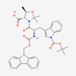 molecular formula C38H41N3O8 B2361938 Fmoc-Trp(Boc)-Thr(Psi(Me,Me)pro)-OH 