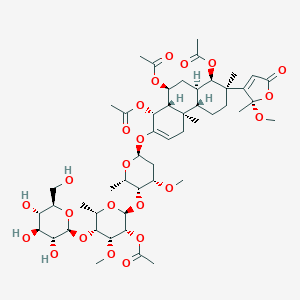 molecular formula C10H5ClF3NO B236201 Acetyltylophoroside CAS No. 135247-54-0