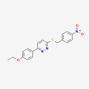 3-(4-Ethoxyphenyl)-6-((4-nitrobenzyl)thio)pyridazine