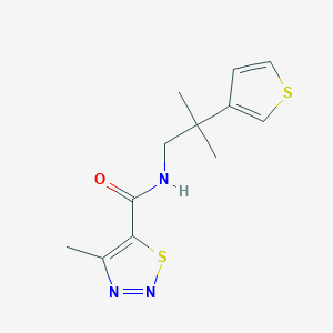 4-methyl-N-(2-methyl-2-(thiophen-3-yl)propyl)-1,2,3-thiadiazole-5-carboxamide