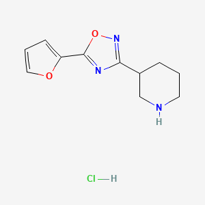 3-[5-(2-Furyl)-1,2,4-oxadiazol-3-yl]piperidine hydrochloride