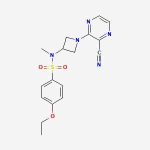 N-[1-(3-Cyanopyrazin-2-yl)azetidin-3-yl]-4-ethoxy-N-methylbenzenesulfonamide