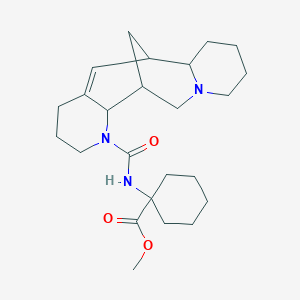 methyl 1-[(3,4,6,7,8,9,10,12,13,13a-decahydro-2H-6,13-methanodipyrido[1,2-a:3',2'-e]azocin-1(6aH)-ylcarbonyl)amino]cyclohexanecarboxylate