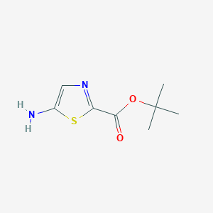 molecular formula C8H12N2O2S B2362127 Tert-butyl 5-amino-1,3-thiazole-2-carboxylate CAS No. 2248380-32-5
