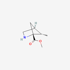 molecular formula C8H13NO2 B2362196 Methyl (1R,4S,5S)-5-methyl-2-azabicyclo[2.1.1]hexane-1-carboxylate CAS No. 2248398-07-2