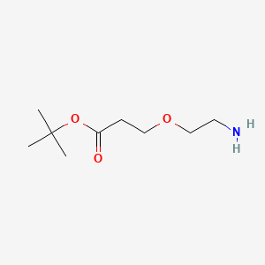 molecular formula C9H19NO3 B2362257 NH2-PEG1-CH2CH2-Boc CAS No. 1260092-46-3; 1374006-96-8
