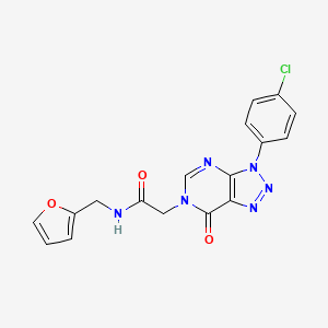 B2362295 2-[3-(4-chlorophenyl)-7-oxotriazolo[4,5-d]pyrimidin-6-yl]-N-(furan-2-ylmethyl)acetamide CAS No. 872590-77-7