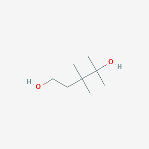 molecular formula C8H18O2 B2362299 3,3,4-Trimethylpentane-1,4-diol CAS No. 16466-35-6