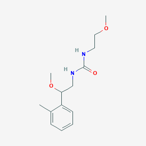 B2362309 1-(2-Methoxy-2-(o-tolyl)ethyl)-3-(2-methoxyethyl)urea CAS No. 1797899-10-5