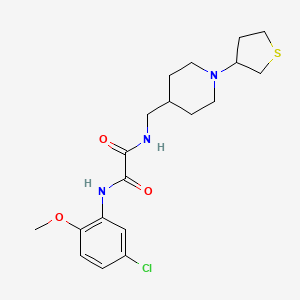 N1-(5-chloro-2-methoxyphenyl)-N2-((1-(tetrahydrothiophen-3-yl)piperidin-4-yl)methyl)oxalamide