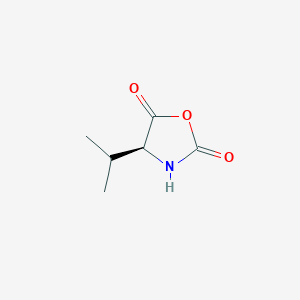 molecular formula C6H9NO3 B023624 (S)-4-Isopropyloxazolidine-2,5-dione CAS No. 24601-74-9