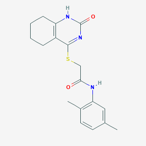 N-(2,5-dimethylphenyl)-2-[(2-oxo-5,6,7,8-tetrahydro-1H-quinazolin-4-yl)sulfanyl]acetamide