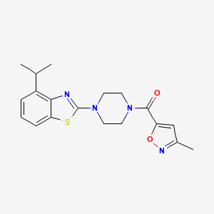 (4-(4-Isopropylbenzo[d]thiazol-2-yl)piperazin-1-yl)(3-methylisoxazol-5-yl)methanone