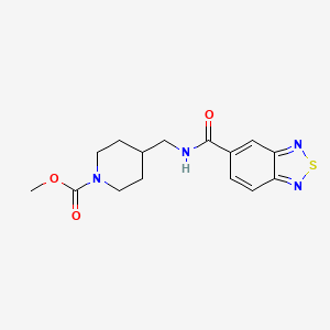 Methyl 4-((benzo[c][1,2,5]thiadiazole-5-carboxamido)methyl)piperidine-1-carboxylate