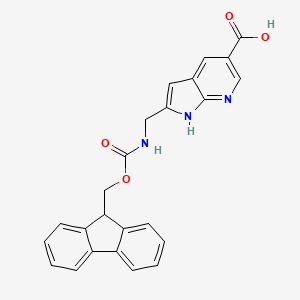 2-[(9H-Fluoren-9-ylmethoxycarbonylamino)methyl]-1H-pyrrolo[2,3-b]pyridine-5-carboxylic acid