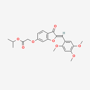 (Z)-isopropyl 2-((3-oxo-2-(2,4,5-trimethoxybenzylidene)-2,3-dihydrobenzofuran-6-yl)oxy)acetate