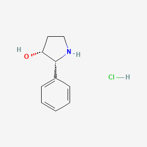 (2R,3R)-2-Phenylpyrrolidin-3-ol;hydrochloride