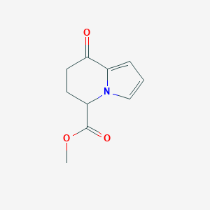 molecular formula C10H11NO3 B2362471 methyl 8-oxo-5,6,7,8-tetrahydroindolizine-5-carboxylate CAS No. 318247-33-5