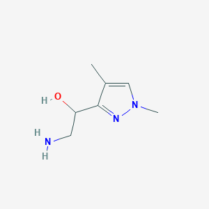 2-Amino-1-(1,4-dimethylpyrazol-3-yl)ethanol