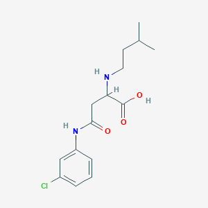 4-((3-Chlorophenyl)amino)-2-(isopentylamino)-4-oxobutanoic acid