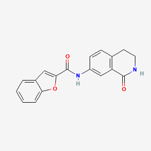 N-(1-oxo-1,2,3,4-tetrahydroisoquinolin-7-yl)benzofuran-2-carboxamide