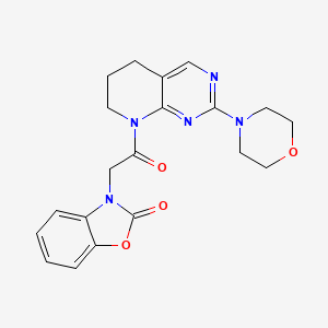 3-(2-(2-morpholino-6,7-dihydropyrido[2,3-d]pyrimidin-8(5H)-yl)-2-oxoethyl)benzo[d]oxazol-2(3H)-one