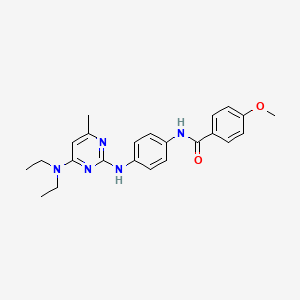 N-(4-((4-(diethylamino)-6-methylpyrimidin-2-yl)amino)phenyl)-4-methoxybenzamide