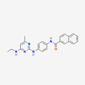 N-(4-((4-(ethylamino)-6-methylpyrimidin-2-yl)amino)phenyl)-2-naphthamide