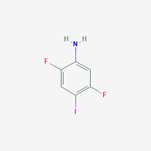 molecular formula C6H4F2IN B2362556 2,5-Difluoro-4-iodoaniline CAS No. 155906-13-1