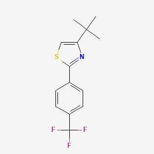 4-(Tert-butyl)-2-[4-(trifluoromethyl)phenyl]-1,3-thiazole