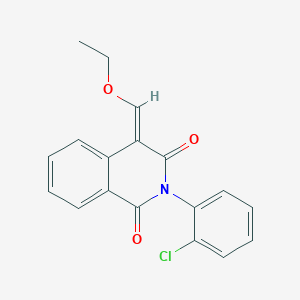 2-(2-Chlorophenyl)-4-(ethoxymethylidene)-1,2,3,4-tetrahydroisoquinoline-1,3-dione