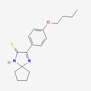 3-(4-Butoxyphenyl)-1,4-diazaspiro[4.4]non-3-ene-2-thione