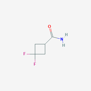 molecular formula C5H7F2NO B2362611 3,3-difluorocyclobutane-1-carboxamide CAS No. 86770-82-3