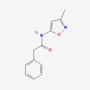 molecular formula C12H12N2O2 B2362646 N-(3-methyl-1,2-oxazol-5-yl)-2-phenylacetamide CAS No. 66302-04-3
