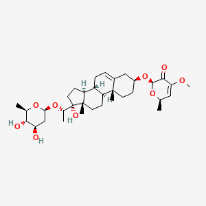 molecular formula C34H52O9 B2362654 Periplocoside M CAS No. 116782-73-1