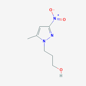 molecular formula C7H11N3O3 B2362663 3-(5-methyl-3-nitro-1H-pyrazol-1-yl)propan-1-ol CAS No. 1006440-62-5