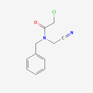 molecular formula C11H11ClN2O B2362666 N-benzyl-2-chloro-N-(cyanomethyl)acetamide CAS No. 1183764-63-7