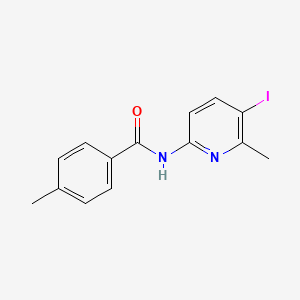 molecular formula C14H13IN2O B2362685 N-(5-iodo-6-methylpyridin-2-yl)-4-methylbenzamide CAS No. 680606-45-5