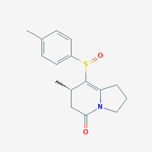 1,2,3,5,6,7-Hexahydro-7-methyl-8-(4-tolylsulfinyl)-5-indolizinone