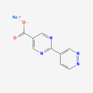 molecular formula C9H5N4NaO2 B2362709 Sodium 2-(pyridazin-4-yl)pyrimidine-5-carboxylate CAS No. 2251054-03-0