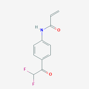 molecular formula C11H9F2NO2 B2362711 N-[4-(2,2-Difluoroacetyl)phenyl]prop-2-enamide CAS No. 2361638-89-1
