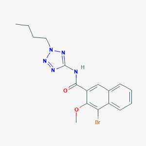 molecular formula C17H18BrN5O2 B236278 4-bromo-N-(2-butyl-2H-tetraazol-5-yl)-3-methoxy-2-naphthamide 
