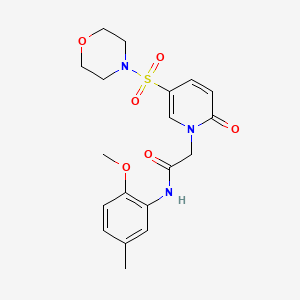 molecular formula C19H23N3O6S B2362787 N-(2-methoxy-5-methylphenyl)-2-[5-(morpholine-4-sulfonyl)-2-oxo-1,2-dihydropyridin-1-yl]acetamide CAS No. 1251553-07-7