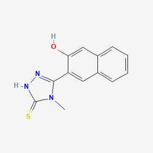 5-(3-hydroxy-2-naphthyl)-4-methyl-2,4-dihydro-3H-1,2,4-triazole-3-thione