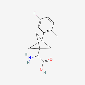 2-Amino-2-[3-(5-fluoro-2-methylphenyl)-1-bicyclo[1.1.1]pentanyl]acetic acid